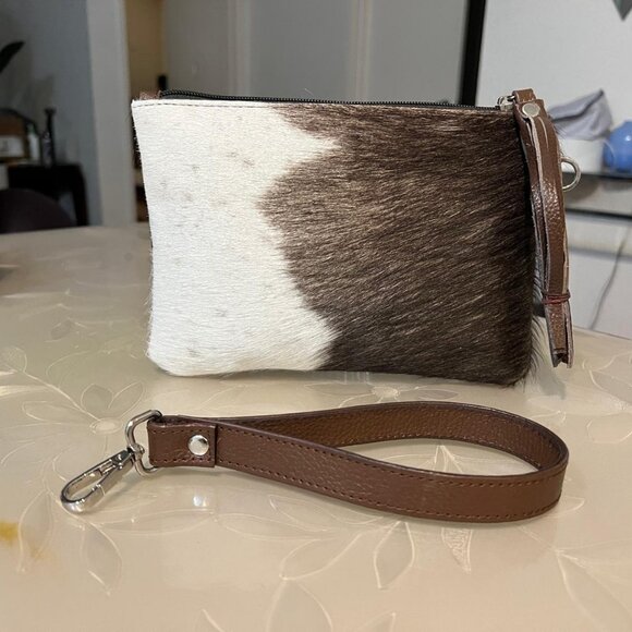 “Genuine Leather Crossbody Purse & Clutch – Premium Cowhide Handbag - Picture 4 of 4
